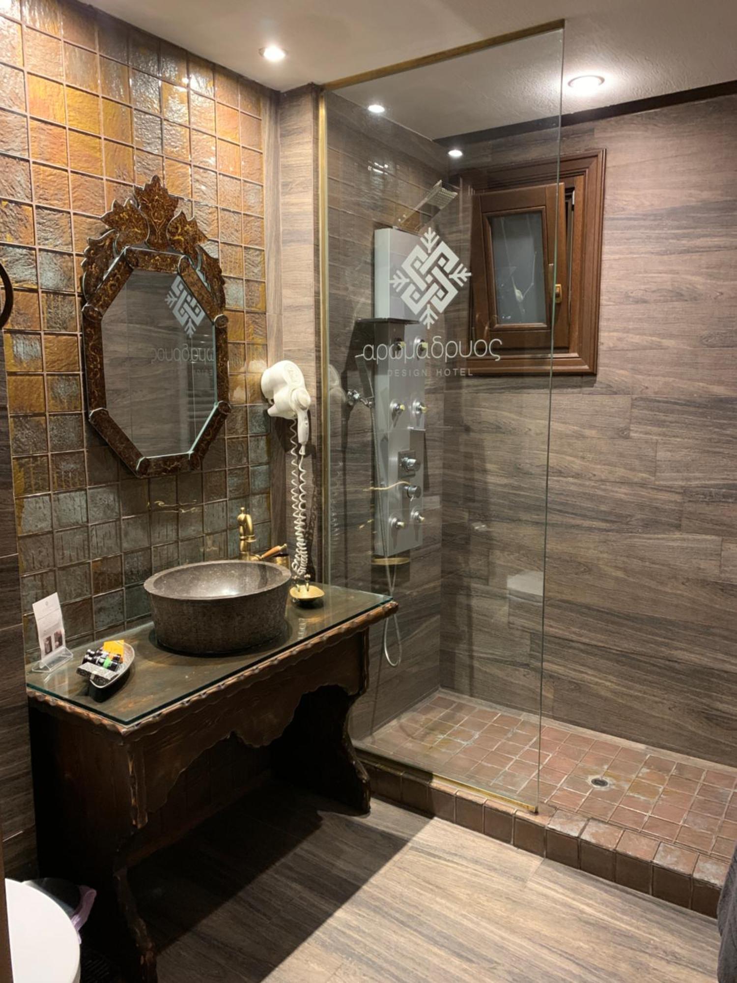 Aroma Dryos Spa & Eco Hotel メツォヴォ エクステリア 写真
